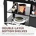 Royal Gourmet GB6000 6 Burner Propane Gas Griddle with Folding Side Tables, 44-Inch Flat Top Grill with Double-Layer Bottom Shelves for Outdoor Party or Backyard Barbecue, Black