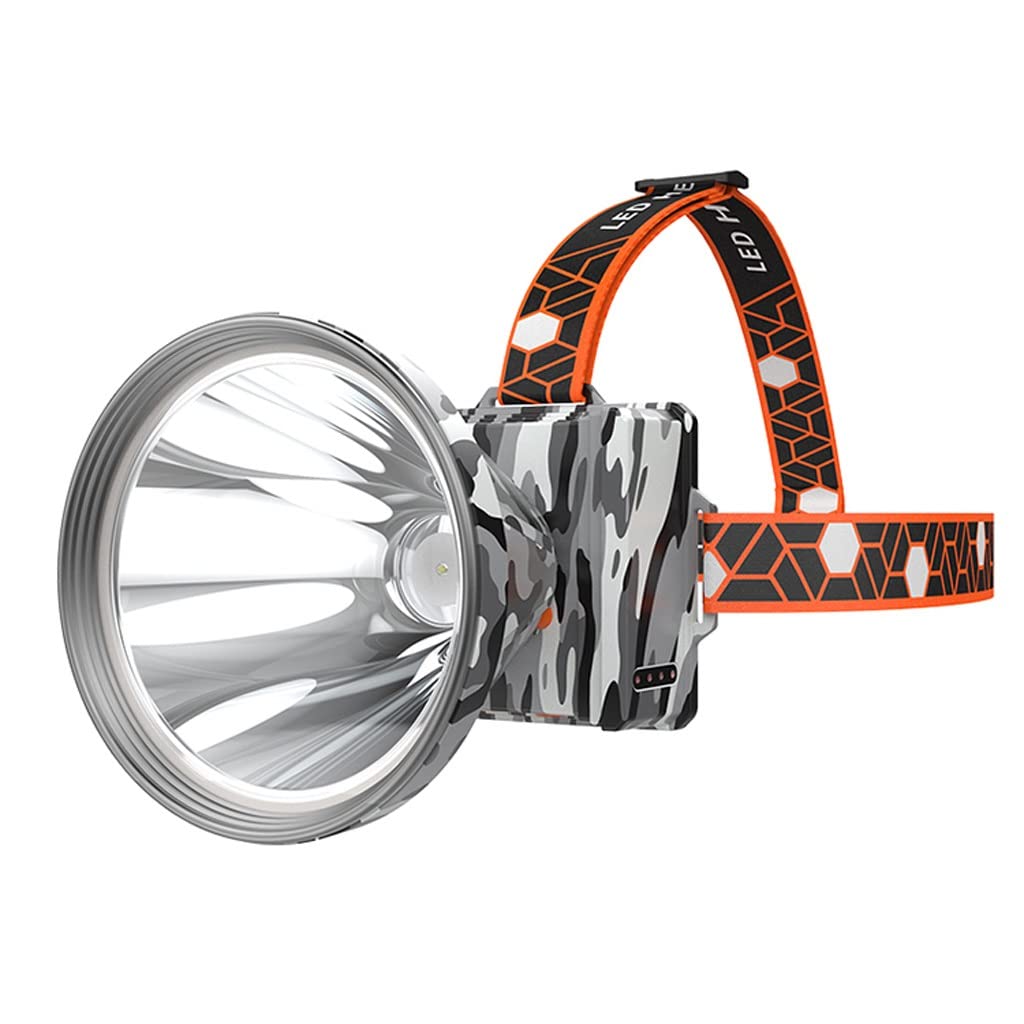 OYYMTE Headlamp Strong Light Rechargeable Head-Mounted Outdoor Flashlight Night Fishing Long Life LED Miner's Lamp Headlamp