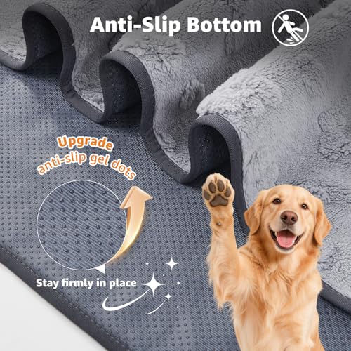 Image of LOOBANI 2 Pack Extra Large Washable Pee Pads for Dogs 54 inchx54 inch, Gray