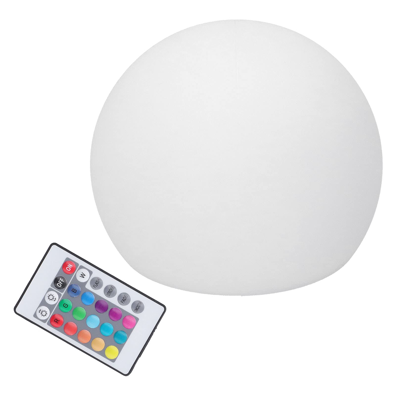 Tnfeeon LED Light Ball, Colorful RGBW Atmosphere Lamp with Remote Control, Ideal for Bedroom and Living Room Decor
