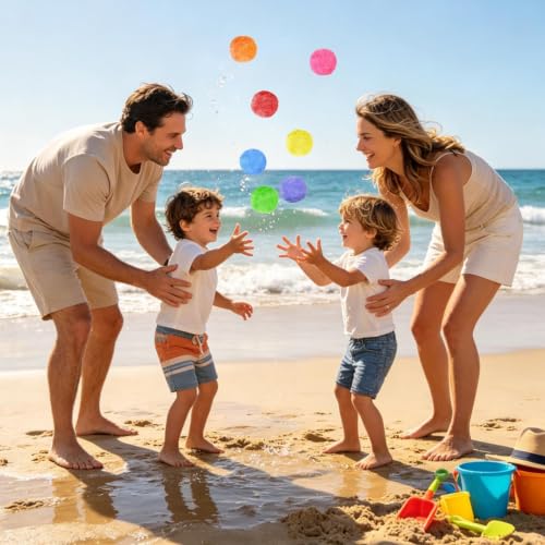 Bolas splash reutilizables superabsorbentes, 100 bombas de agua de tela suave que no duelen 2