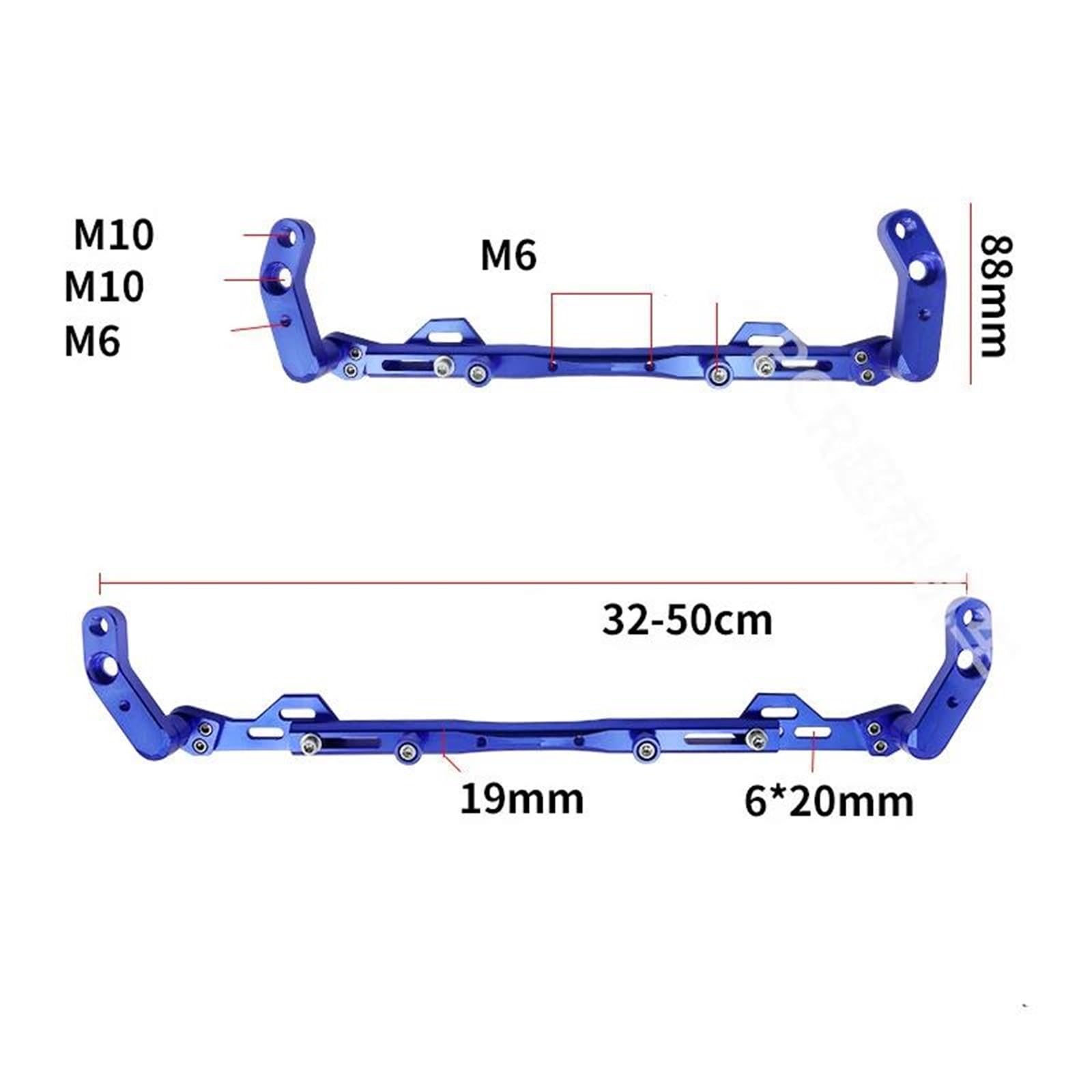 Support de Guidon Support De Navigation pour Téléphone Portable Moto, Accessoires Tige Adaptés pour X-ADV750 X-ADV250 X-ADV150
