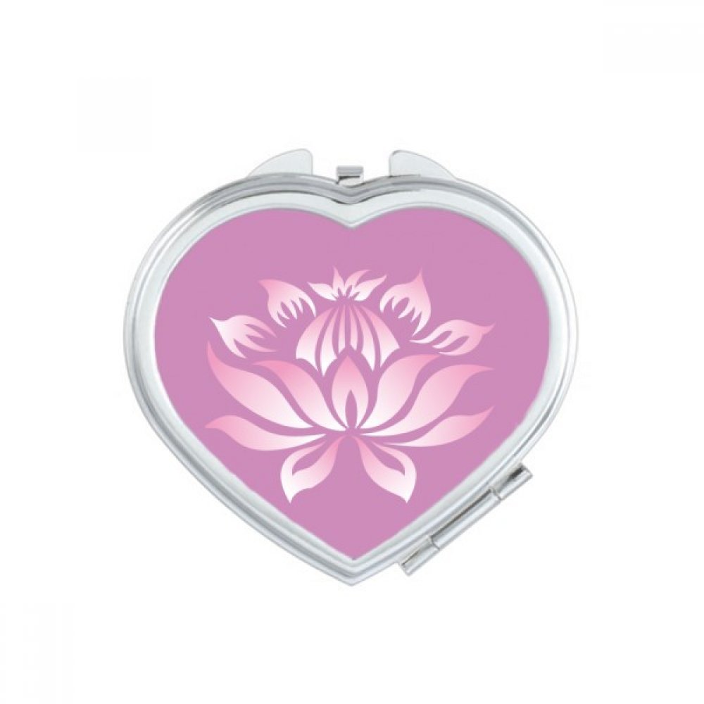 Miroir de Maquillage Portable au Design Floral Fait Main