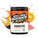 MTN OPS Ignite Energy Drink Powder | Gluten Free Nitric Oxide Supplement Drink Mix | L Arginine, L Citrulline, Caffeine & Nootropic Sugar Free Drink Mix | 45 Servings, Backcountry Blast