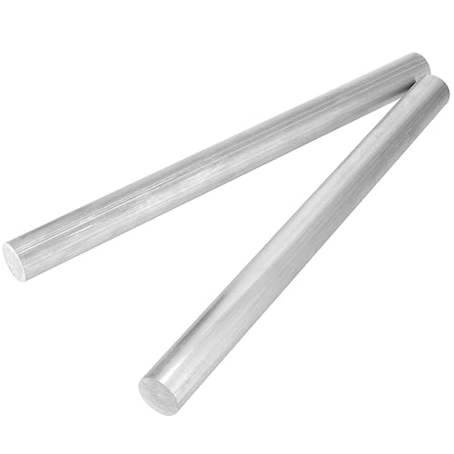 Miniatura 6 de JAPCHET Paquete de 4 varillas redondas de aluminio de 1 pulgada de diámetro, barra redonda de aluminio larga de 13 pulgadas, stock redondo de
