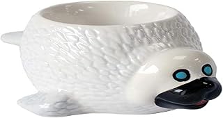 Crockery Critters - Seal Egg Cup from Deluxebase. Animal Shaped Ceramic Holder for Boiled Eggs, Cute Novelty Decorative Table Gifts and Kitchen Accessories.