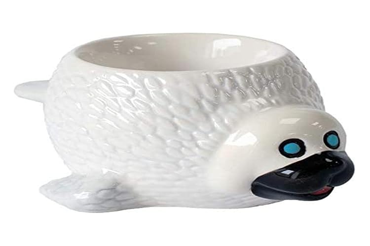 Crockery Critters Seal Egg Cup from Deluxebase. Ceramic Animal Egg Cup for Soft Boiled Eggs. Ideal Novelty Seal Gift for Kitchen Decor & Kitchenware. - Seal