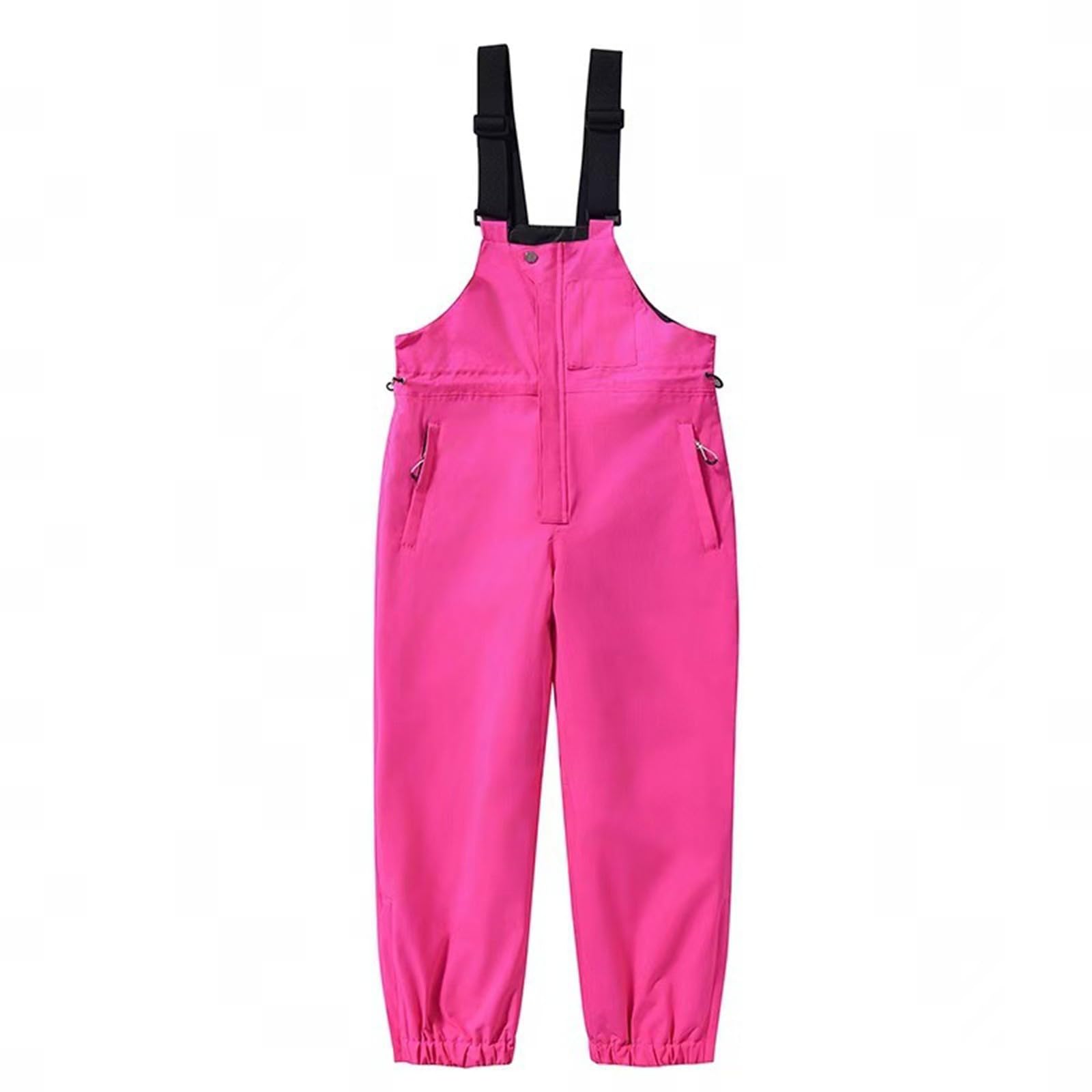 Generisch Pantalon de neige pour enfants : pantalon de ski garçon Combinaison de ski doublée Pantalon de ski long Pantalon d'hiver thermique Grandes tailles Combinaison de neige Salopette de neige