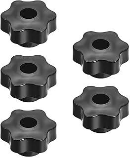 Tool parts 5pcs M8 Female Thread Plastic Star Clamping Nut Knob Screw Machinery Handle