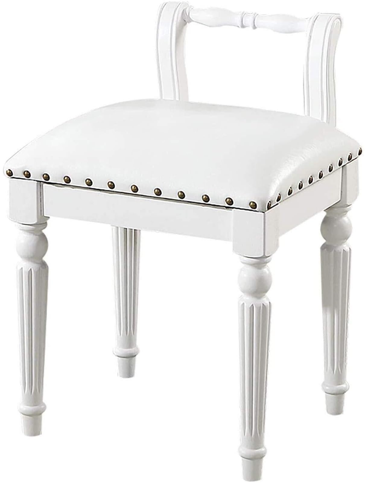 Silla ergonómica de respaldo bajo para mesa de maquillaje que alivia la postura en el dormitorio