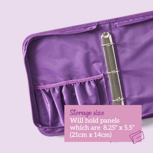 Crafter’s Companion 555018 CC-STOR-DIE-S Stempel und Stempelspeicherordner Klein, Metall, Purple, Einheitsgröße