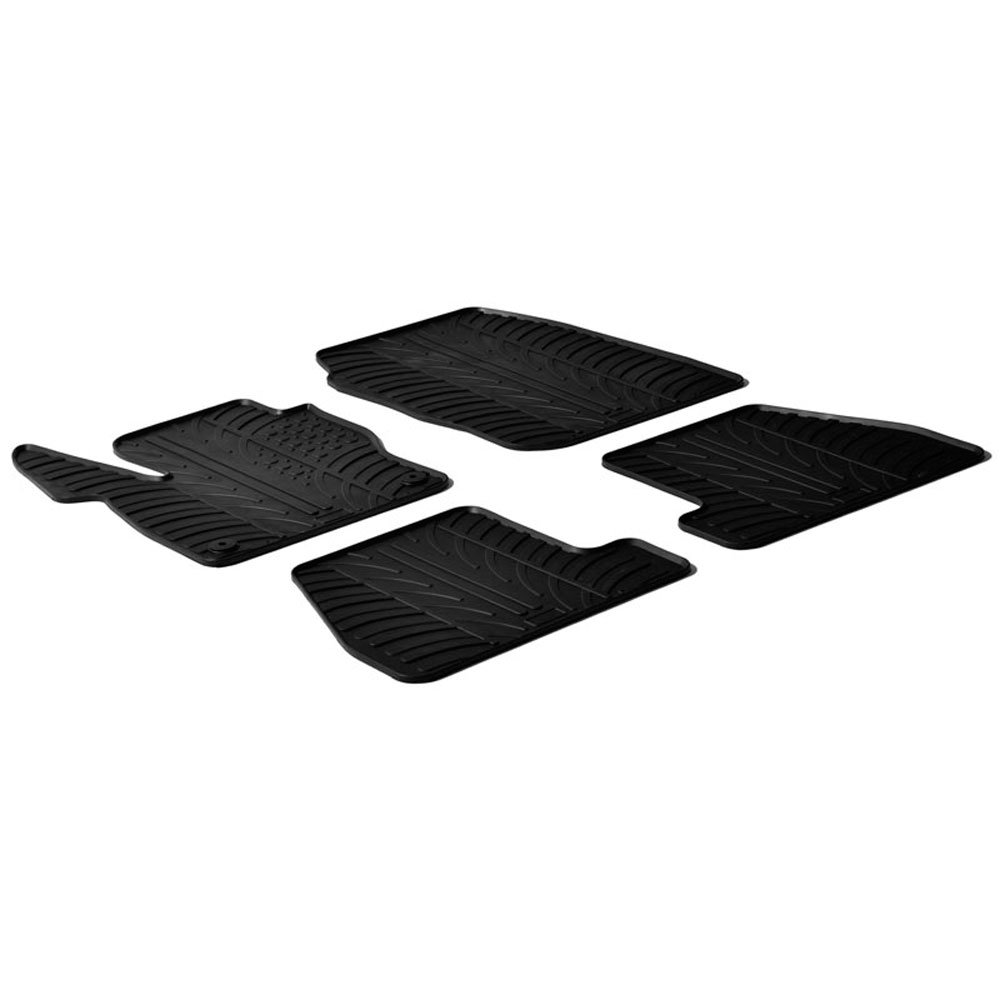 AutoStyle 286 Tappetini in Gomma 42799 Porte 4 Pezzi con Clip di Montaggio