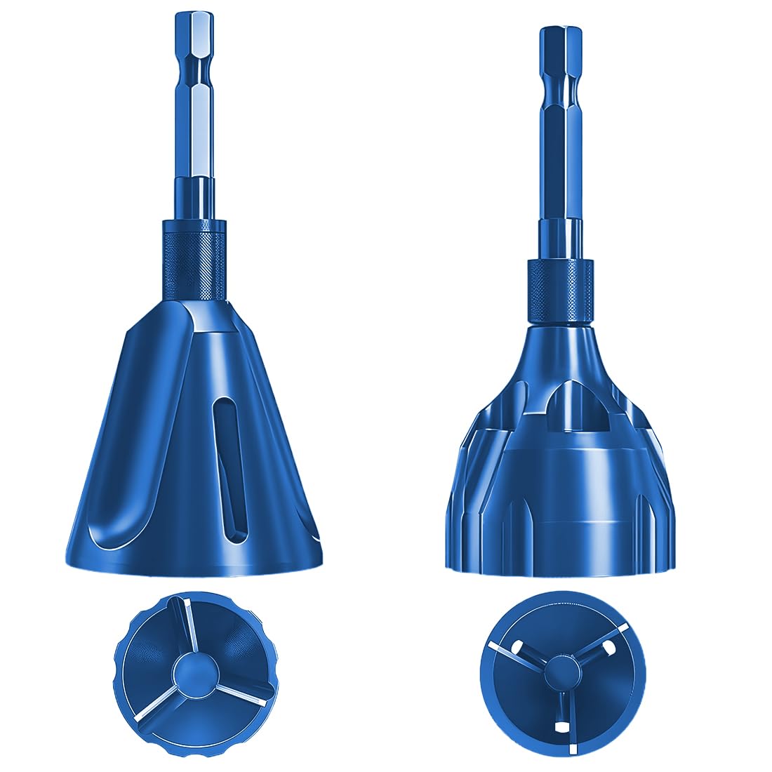 Lot de 2 outils d'ébavurage à chanfreiner extérieur tige hexagonale pour enlever les bavures