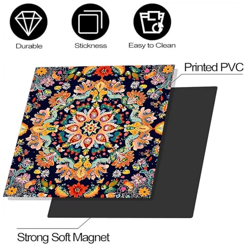 Image of BVBOX Dishwasher Magnet Cover 23 inchx26 inch, Reusable Magnetic Refrigerator Covers, Decorative Magnets Cover Fridge Door Skin Panel Stickers for Home Kitchen Appliance