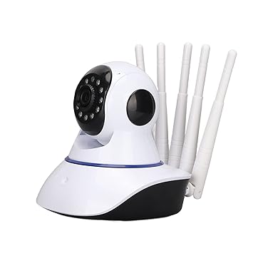 UBERSWEET Wireless Home Surveillance Camera, Infrared Night Vision IP Camera, WiFi Indoor Security Camera, Supports Alarm and app Control, for Home, Indoor(White)