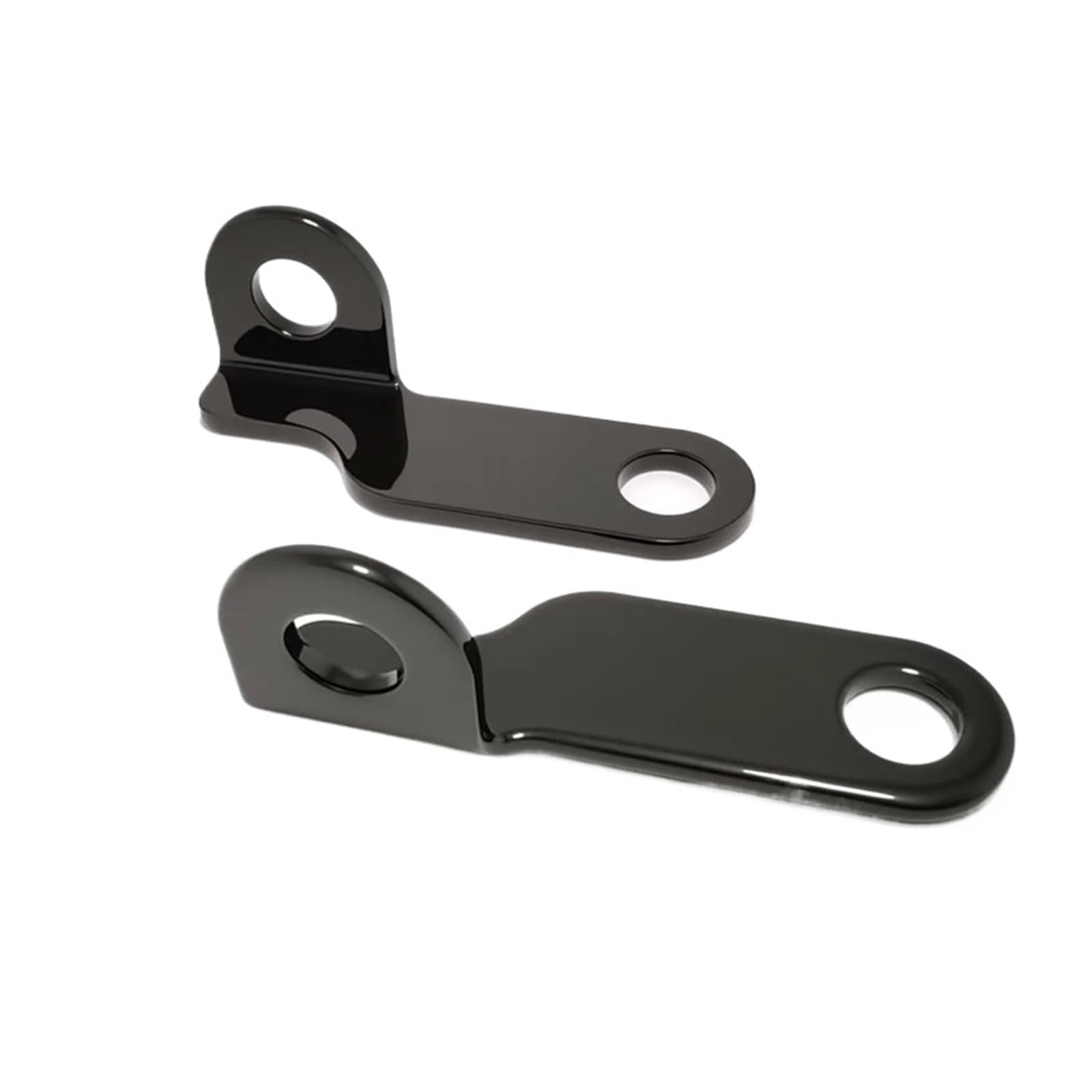 Fit for Harley Sportster XL883 1200 Dyna Turn Signal Indicator Relocation Holder Axle Shaft Mount Bracket Compatible(Gloss Black)