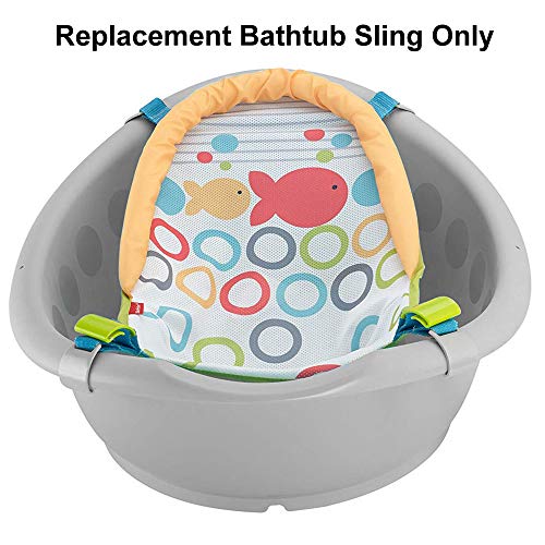 Replacement Parts for Fisher-Price Tub - 4 in 1 Rinse 'n Grow Tub Bathtub Set CBV05 ~ Includes 1 Brightly Colored Replacement Bathtub Sling