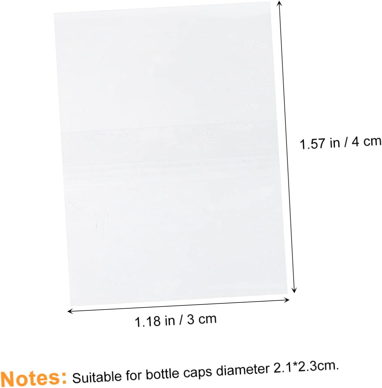 Amosfun 400pcs Clear Shrink Wrap Film Heat Seal Bags for Packaging Bottles Jars and Crafts Odorless Material Easy to Use with Hair Dryer Heat Tunnel