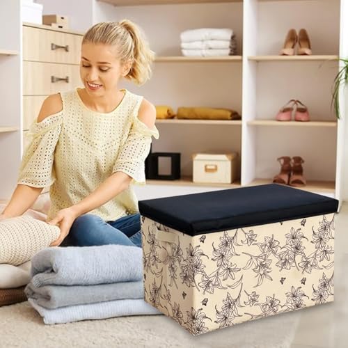 Boîte de rangement avec couvercle pour articles ménagers et jouets 40cm