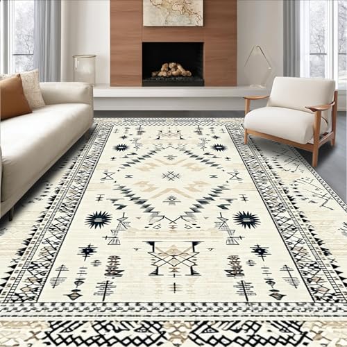 ODIKA Flatwoven High Traffic Area Rug 8x10, Boho Chic Knitted