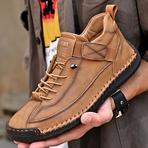 Chukka Boots Mens Beck Shoes Adjustable Leather Shoes for Men Slip On Sneakers Mens Fashion Shoes Comfortable Handmade2