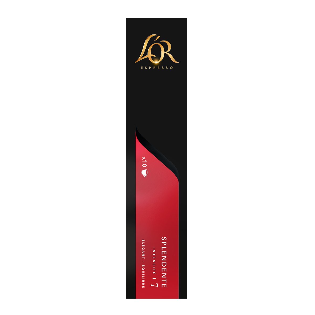 L'Or Espresso Café Splendente Intensité 7 Pack de 10 Capsules en Aluminium Compatibles avec Les Machines Nespresso