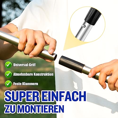 Snagle Paw Hundekotschaufel, 3 Stück Dog Poop Scooper Hundekotschaufel und Harke Metall Rechen Kehrschaufel für große mittlere kleine Hunde mit Lange verstellbare Griff Rake Waste Removal
