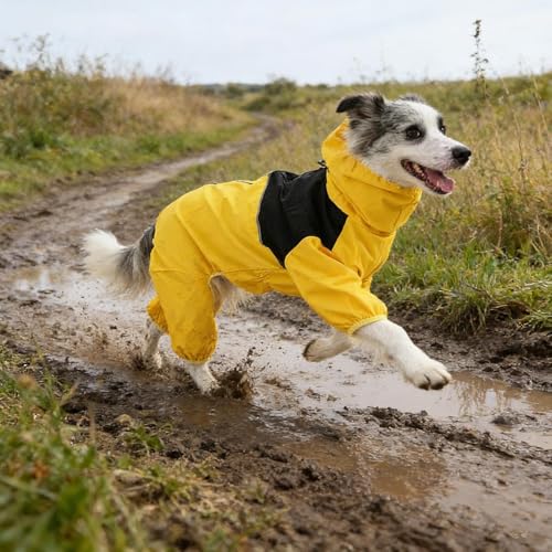 Mono impermeable para perros contra el temblor y frío extremo de invierno 7