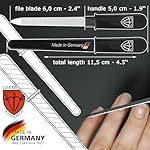 3 Swords Germany - Brand Quality Double Sided (fine & coarse) Sapphire Metal Pocket Nail File (1 Piece), Made in Solingen Germany - Image 4