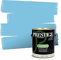 Vista 187 de Prestige Paints. - Base y pintura para exteriores en un solo galón, 1 galón. plano, comparable con Sherwin Williams Topsail.