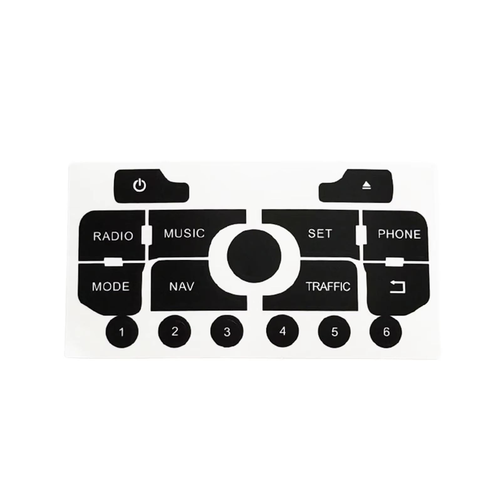 Decorative Stickers Compatible with Peugeot 3008 308 CAR to Repair The Buttons On Your Navigator Radio Interior Decals Stickers