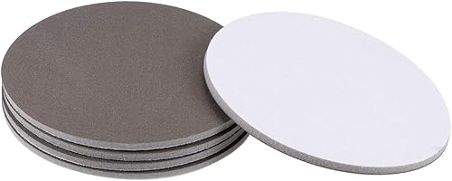 uxcell 6 pulgadas 400-Grits esponja de lijado de gancho y bucle disco de lijado para maderapaneles de yesometal 5pcs