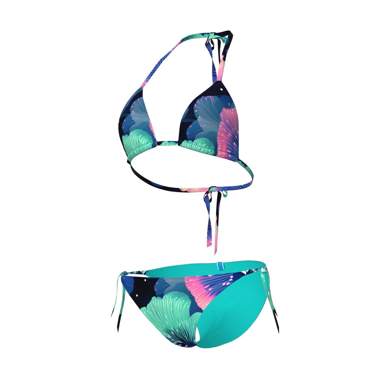 Arena Damen Women's Arena Water Print Bikini Triangle Two Piece Swimsuit (1er Pack)