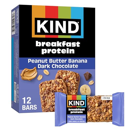 30% coupon - KIND Breakfast Protein Bars, Peanut Butter Banana Dark Chocolate, 6ct
