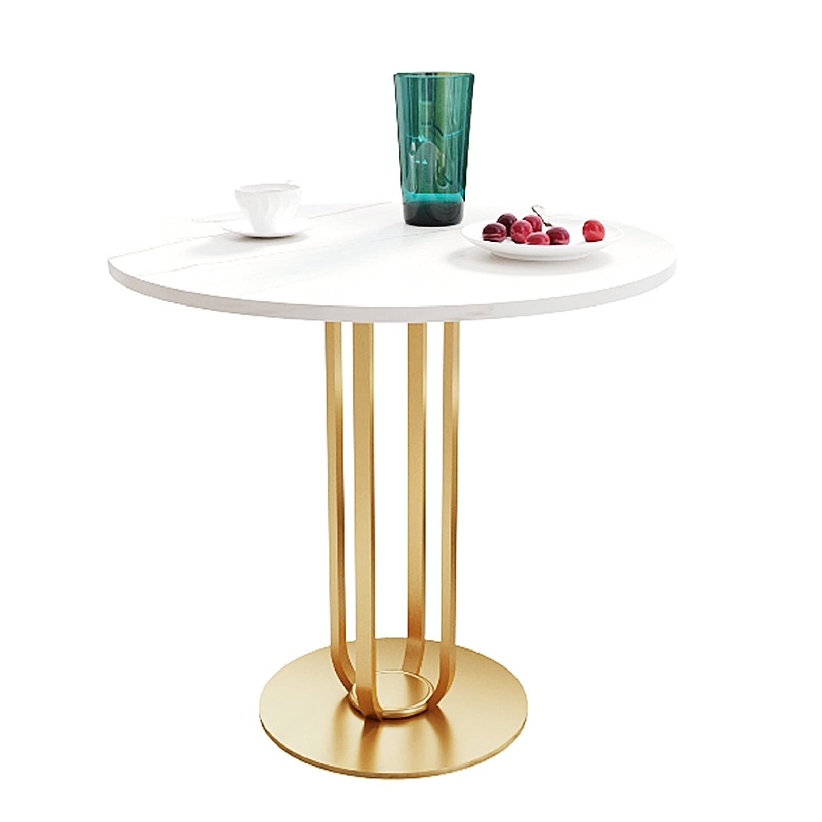Table basse ronde en ardoise luxueuse et meuble d'appoint design
