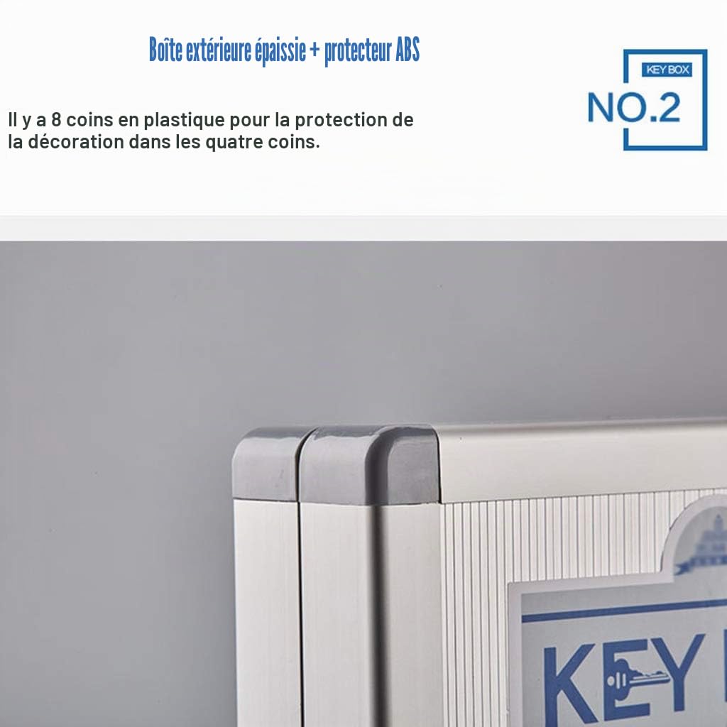 Armoires à clés Boite A Cles Industrielle Armoire À Clés Murale avec Étiquette, Coffre-Fort De Gestion des Clés De Grande Capacité, Boîte De Rangement pour Clés avec 24-150 Crochets