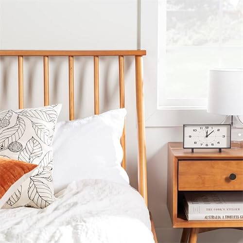 Walker Edison Lennon Platform, Queen, Caramel #TOP6