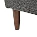 Amazon Brand – Rivet Ava Mid-Century Modern Upholstered Ottoman Bench, 63.4