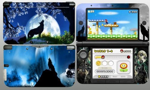 Moon Wolf 3DS XL Vinyl Skin Decal Sticker for 3DS XL