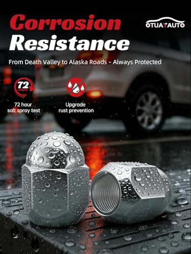 Image of OTUAYAUTO M12x1.25 OEM Lug Nuts - Replacement for 1994-2025 Subaru Outback, 1997-2025 Forester, 2013-2025 Crosstrek, 2019-2025 Ascent, 2022-2025 Solterra, 20PCS Chrome OEM Factory Style Lug Nut
