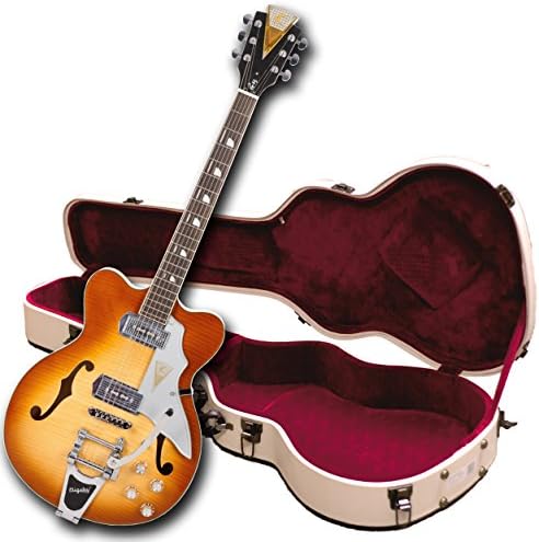 Kay Vintage Reissue Jazz II Tri-Chambered Semi Hollowbody Ice Tea Sunburst With Case, Right, K775VS, Guitars