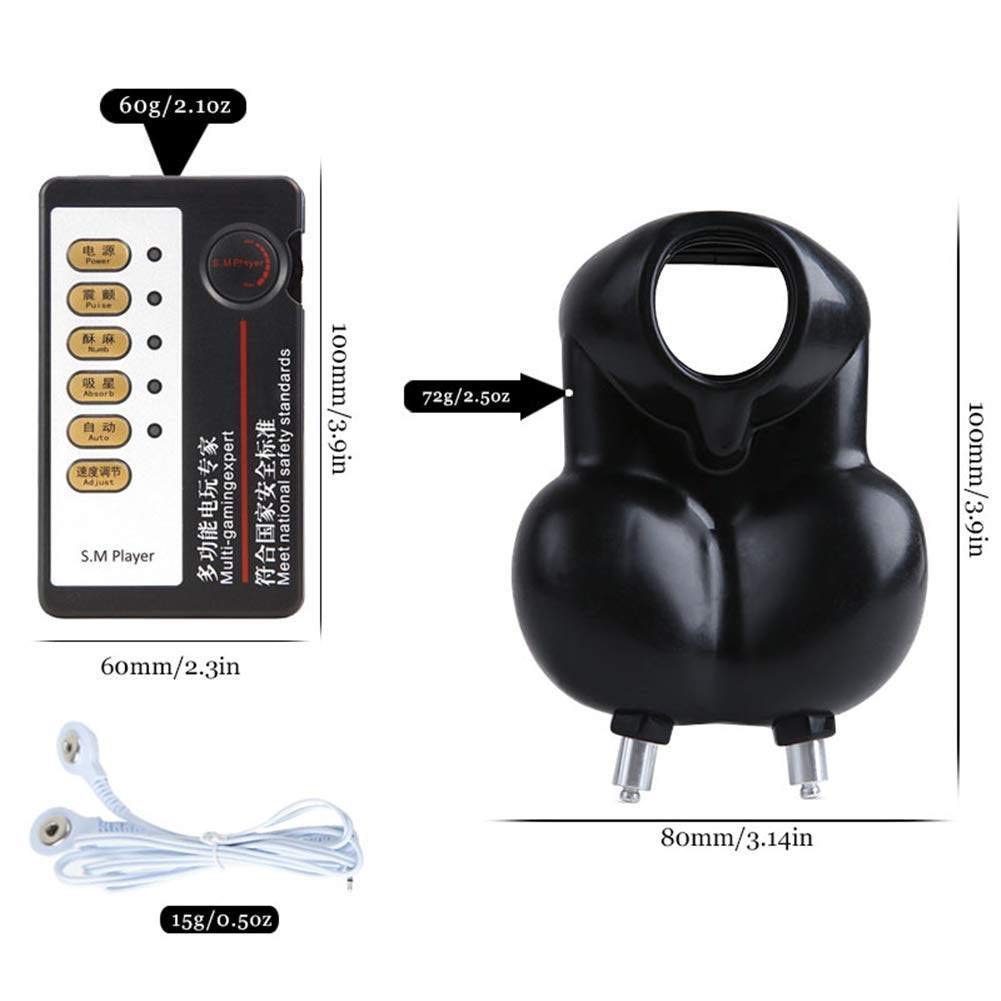 Electro Stimulation Scrotum/Testicles/Glans/Penis/Cock Set, Esitm Sex Chastity Belt, Fetish Slave Torture Masturbator Erotic Stimulation Device Sex Toys for Men
