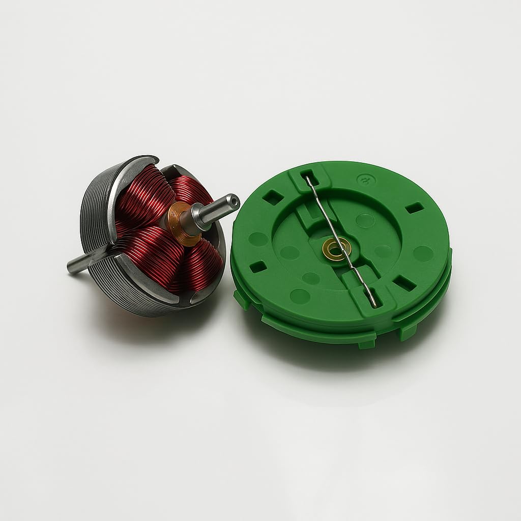 2 x Mini Motore DC 6V-12V 3000RPM, Cilindrico, con Bobina di Rame e Base di Montaggio, per Progetti Elettronici