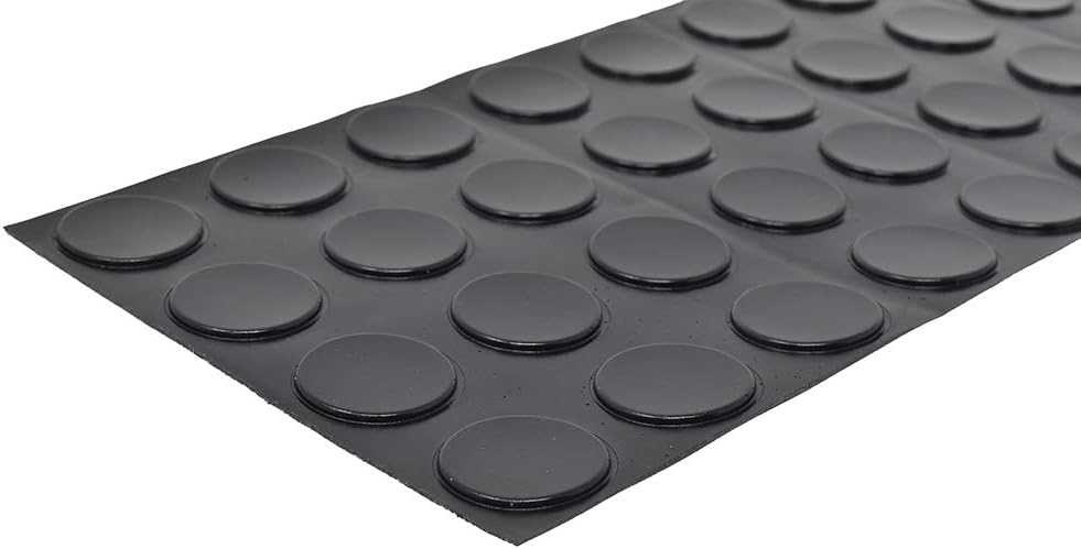 Bumper Specialties Self Adhesive Bumper Feet 1.230" x 0.100" (31.2mm x 2.5mm) Clear Cylindrical Polyurethane Pads for Industrial Surface Protection, 2,400 Pieces per Box, BS72