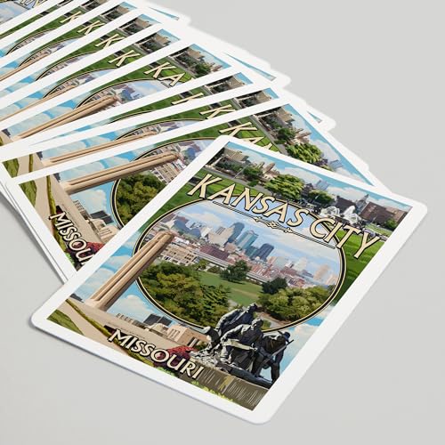 Lantern Press Kansas City Missouri Juego de 52 Cartas Poker miniatura 5