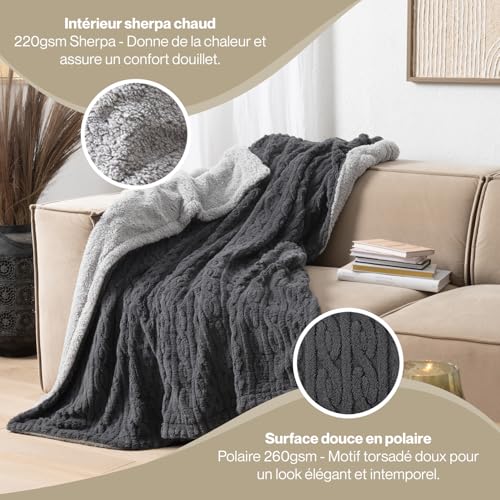 Couvertures et plaids chauds contre le froid pour grand lit double - 6