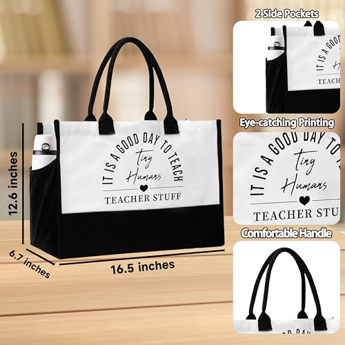 Bolsa tote para profesora de 16.5 x 12.6 x 6.7 pulgadas miniatura 3