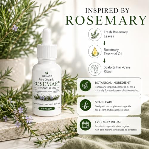 Beeklear Pura Organic Rosemary Essential Oil 30ml - Image 4