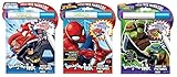 Bundle of 3 Imagine Ink Magic Pictures Activity Books - Justice League, Spider-Man, and Teenage Mutant Ninja Turtles