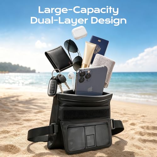 2 Pack IPX8 Double Space Dry Belt Bag